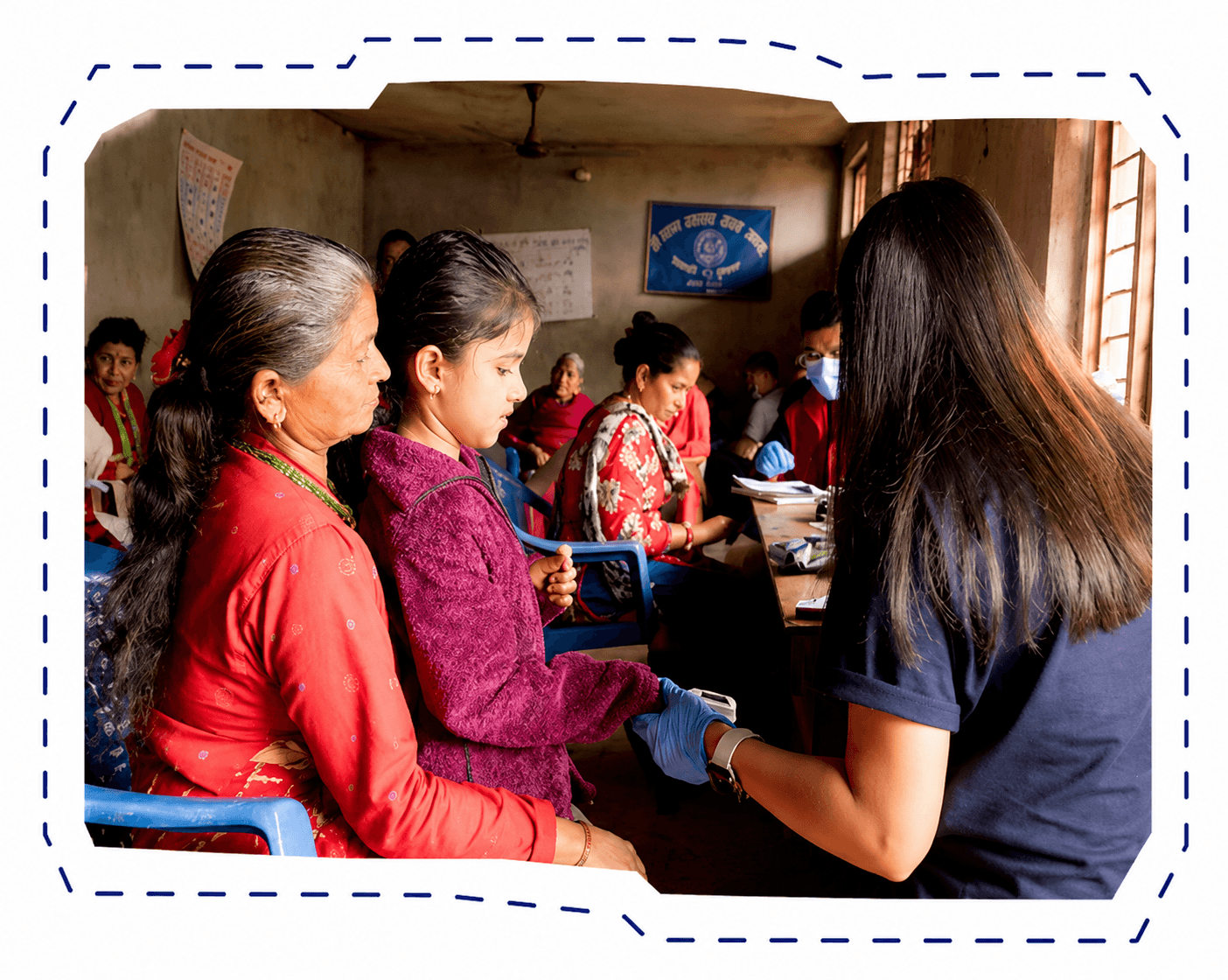 Students learning together in a classroom